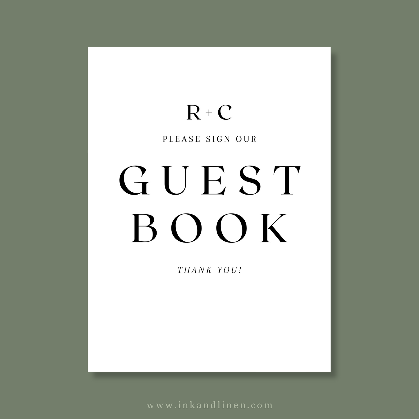 Guestbook Sign | The Bold Beginnings Collection