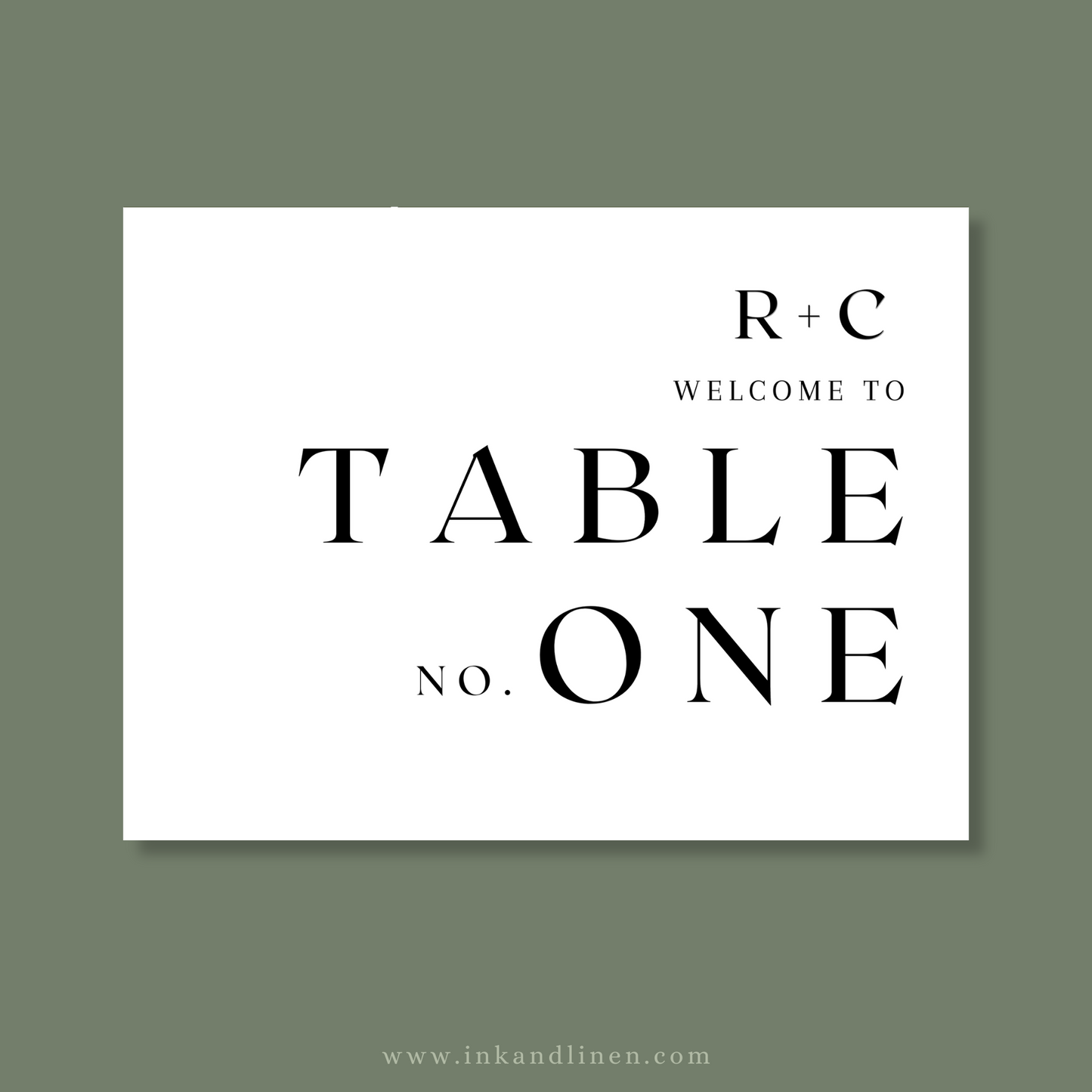 Table Numbers | The Bold Beginnings Collection