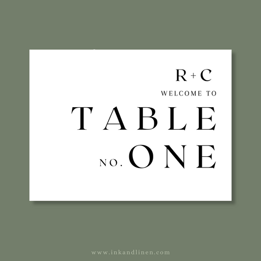 Table Numbers | The Bold Beginnings Collection