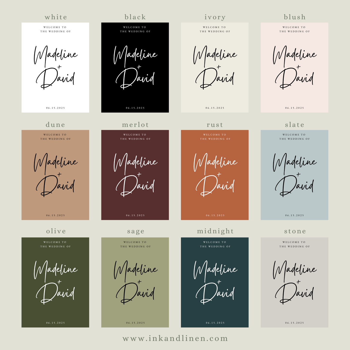 Guestbook Sign | The Handwritten Vows Collection