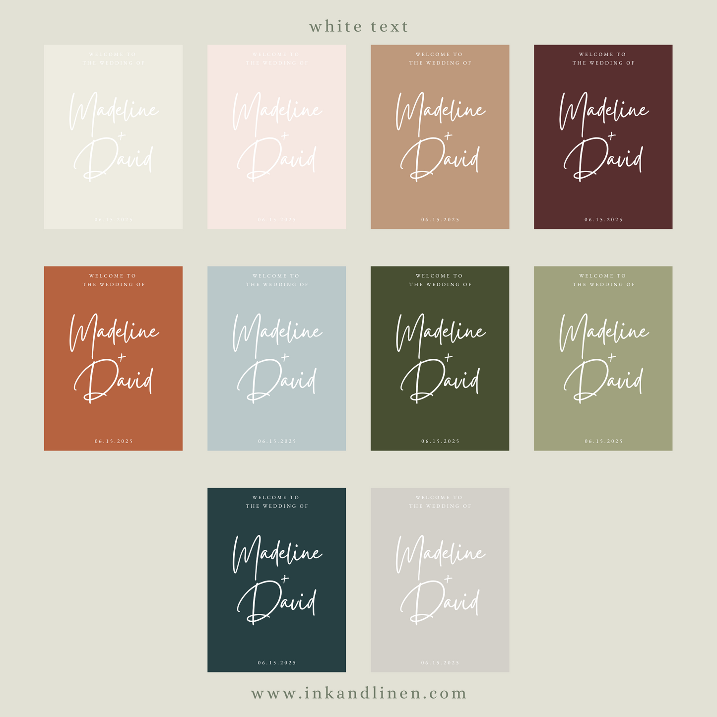 Guestbook Sign | The Handwritten Vows Collection