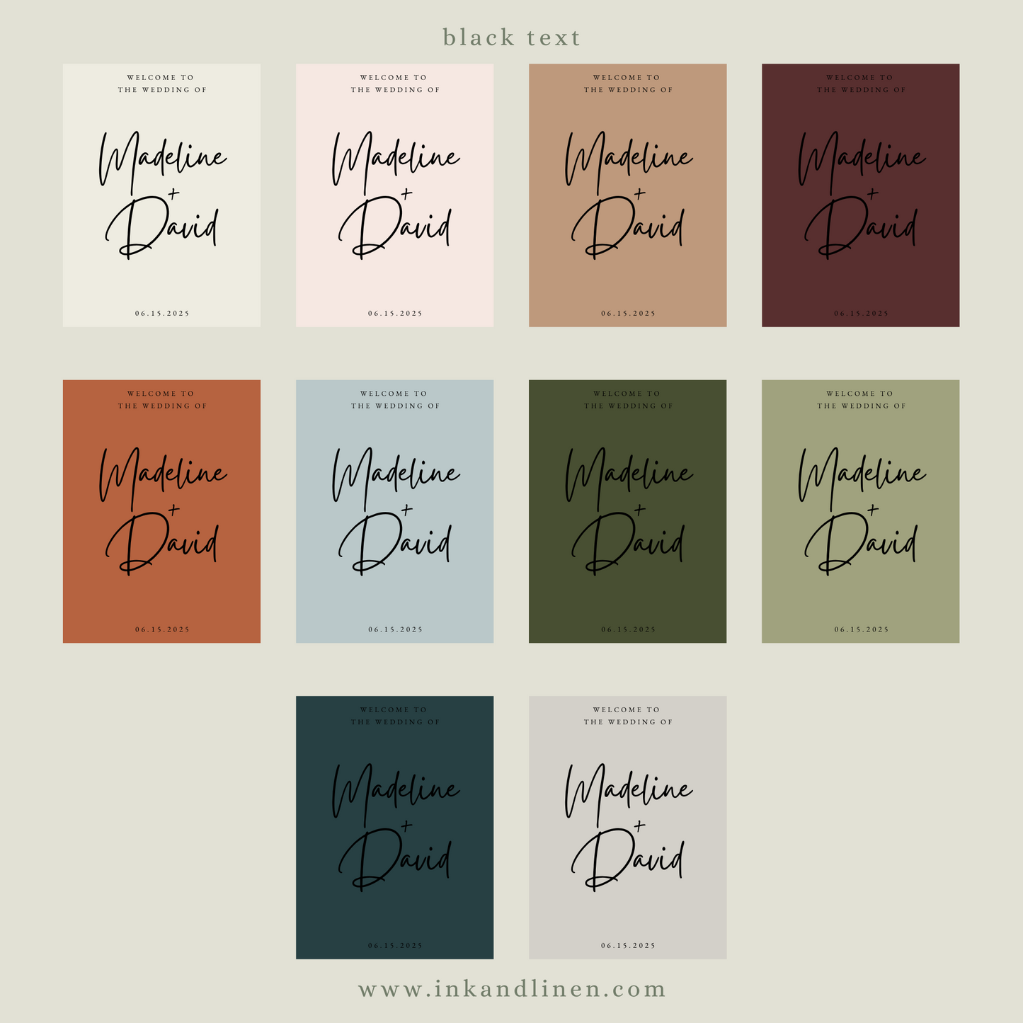 Guestbook Sign | The Handwritten Vows Collection