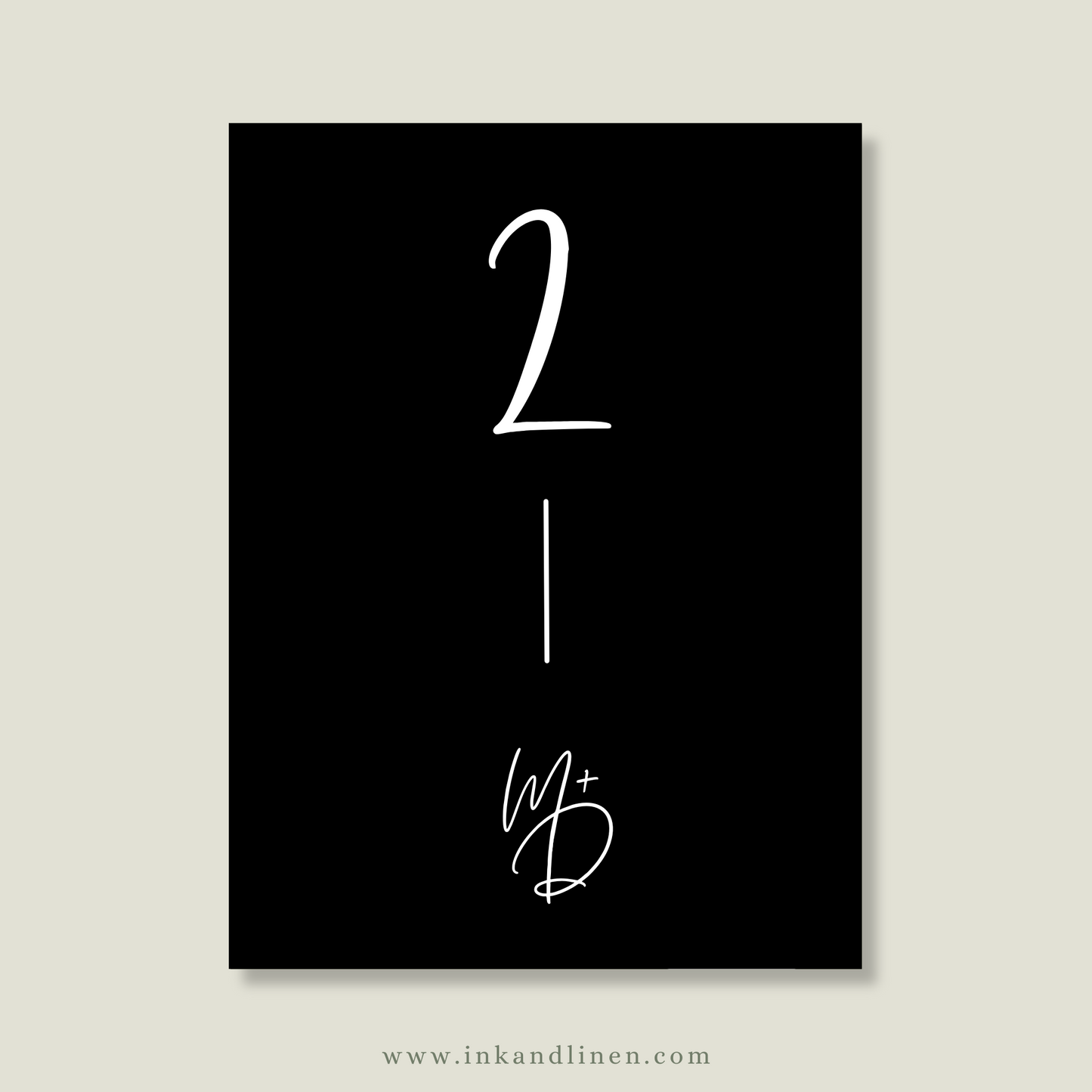 Table Numbers | The Handwritten Vows Collection