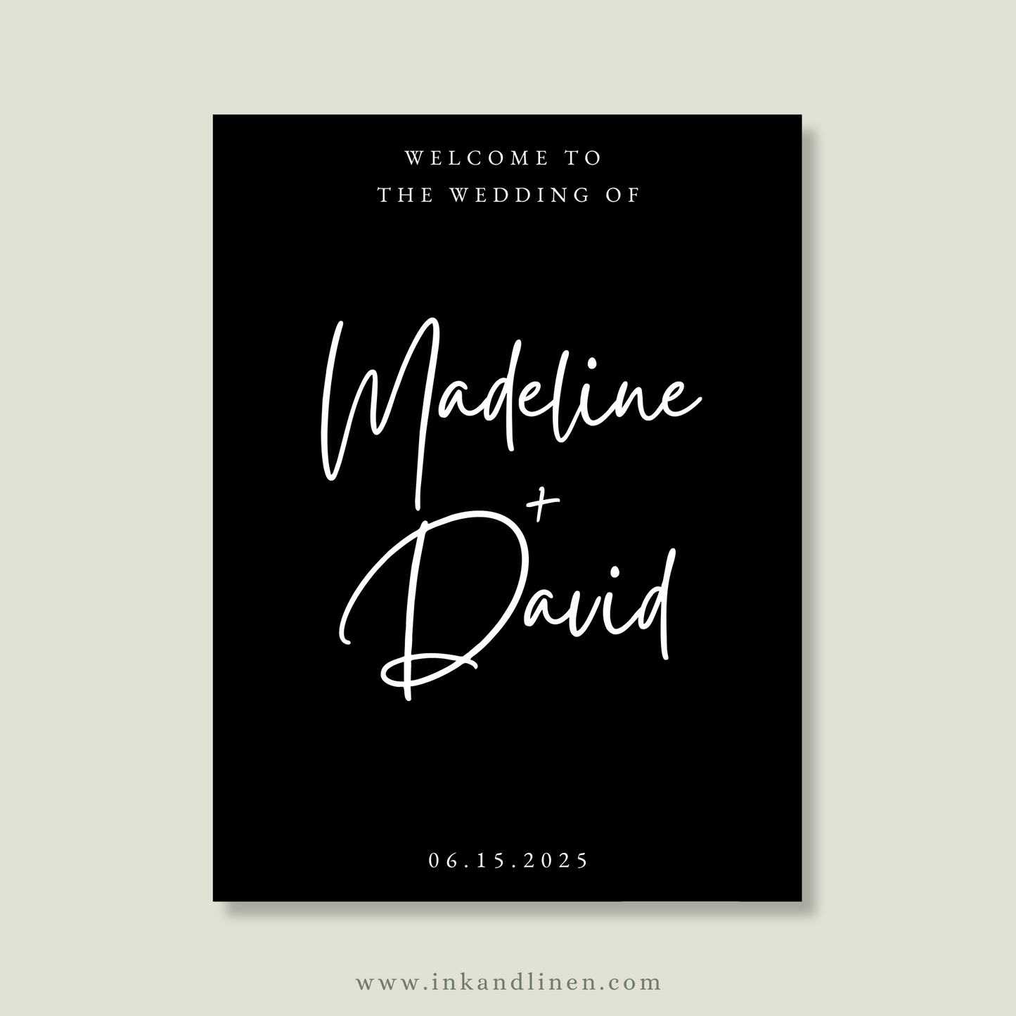 Wedding Welcome Sign | The Handwritten Vows Collection