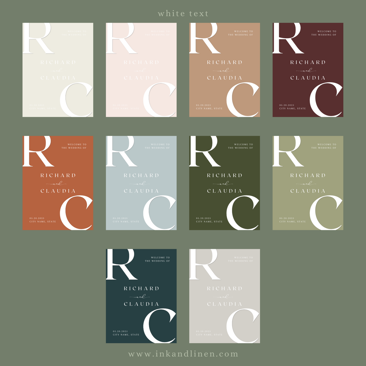 Guestbook Sign | The Bold Beginnings Collection